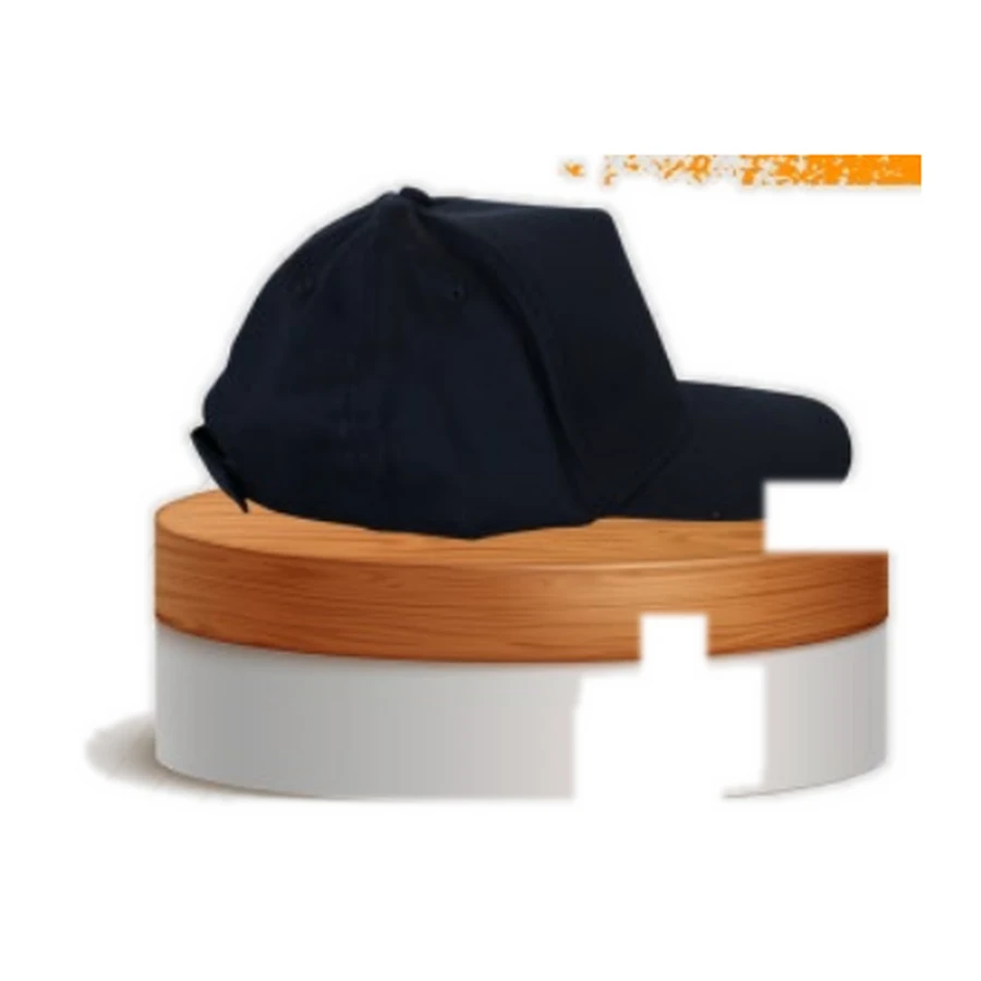 Structured cotton cap — black — image 1 of 1