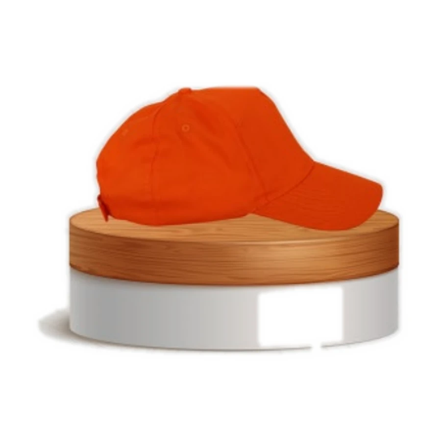 Structured cotton cap — orange — image 1 of 1
