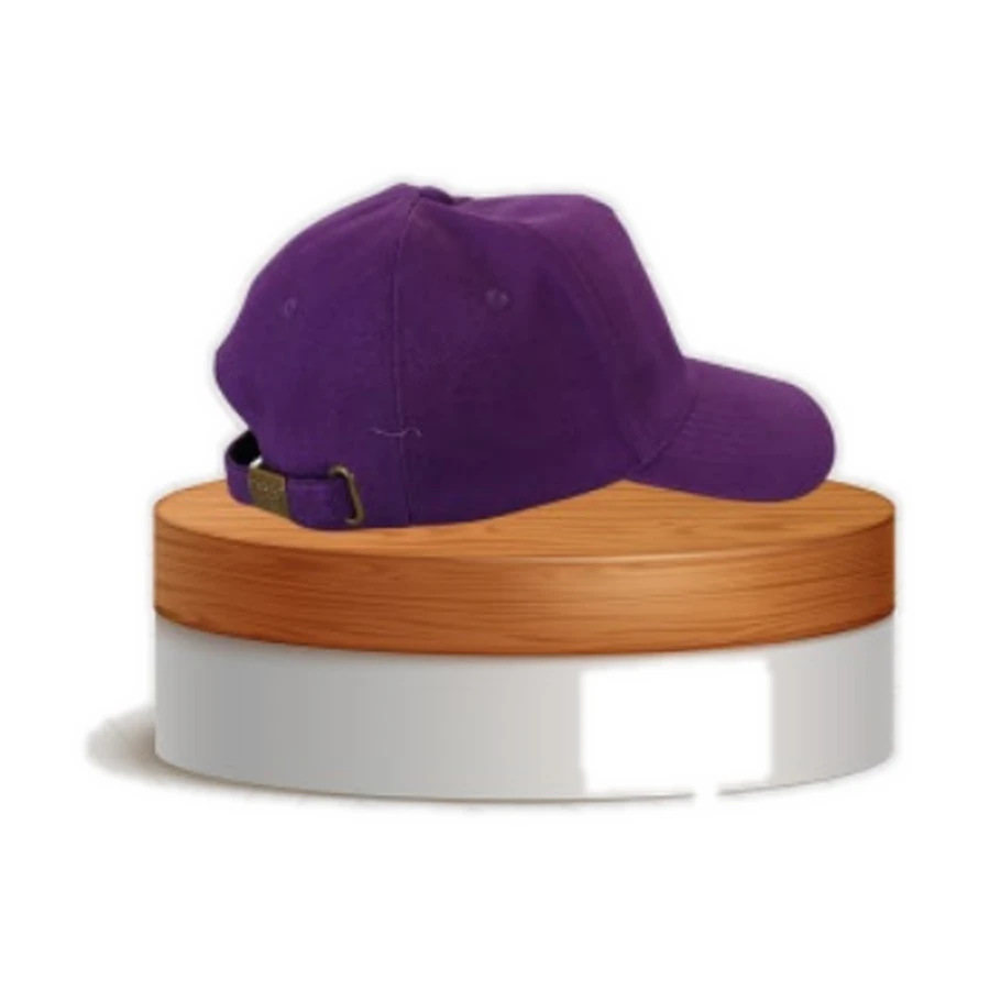 Structured cotton cap — purple — image 1 of 1