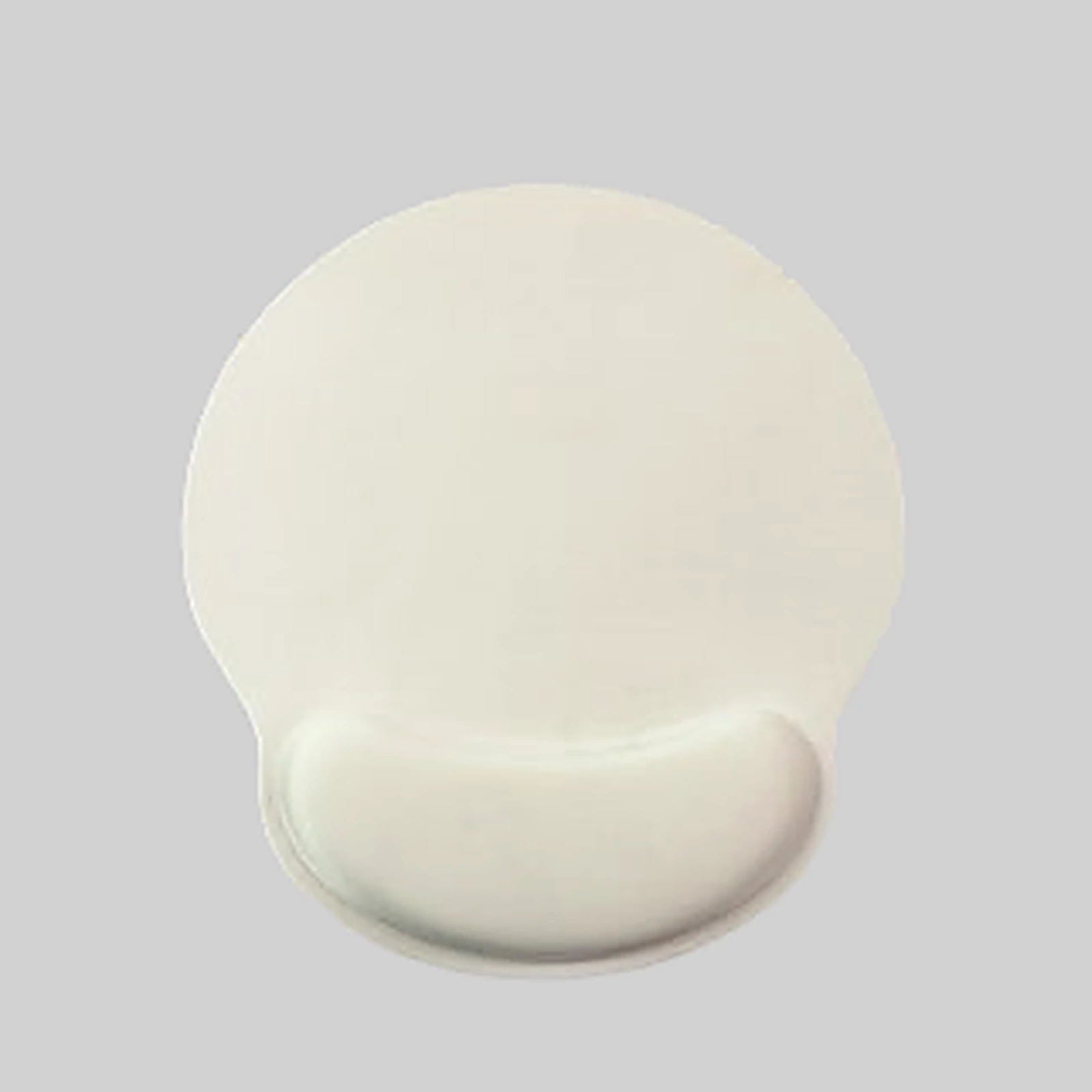 Round mouse pad with wrist rest, white — image 1 of 1