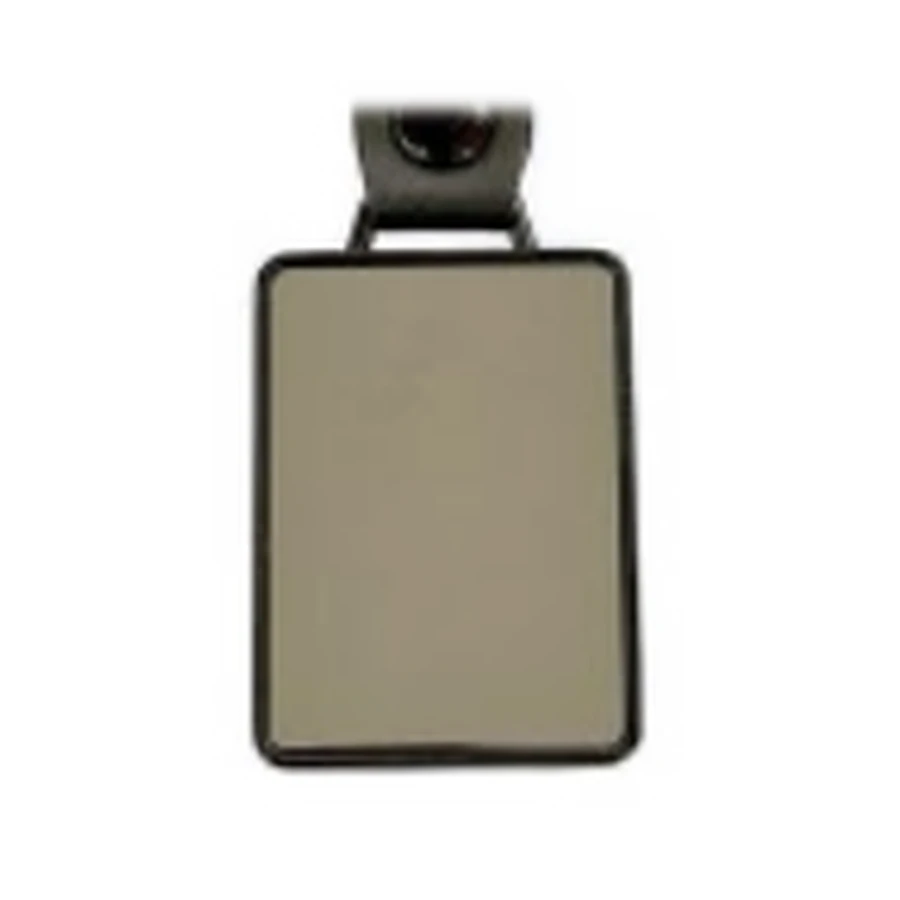 Rectangular leather-accent keychain — image 1 of 1