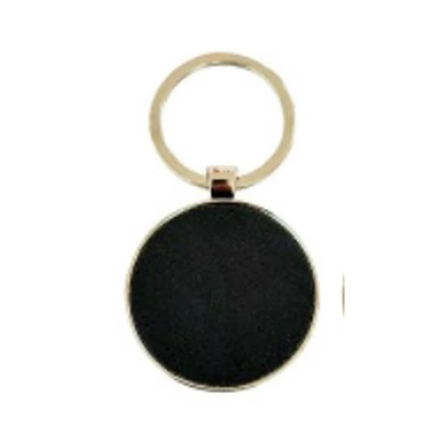 Round leather keychain — image 1 of 1