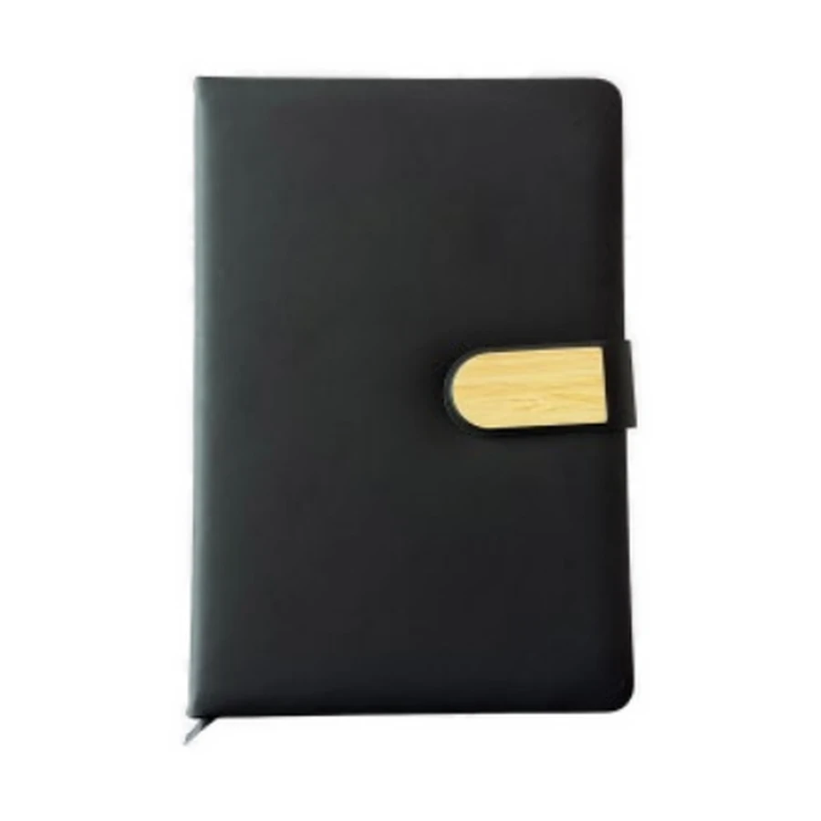 Leatherette notebook — black — image 1 of 1