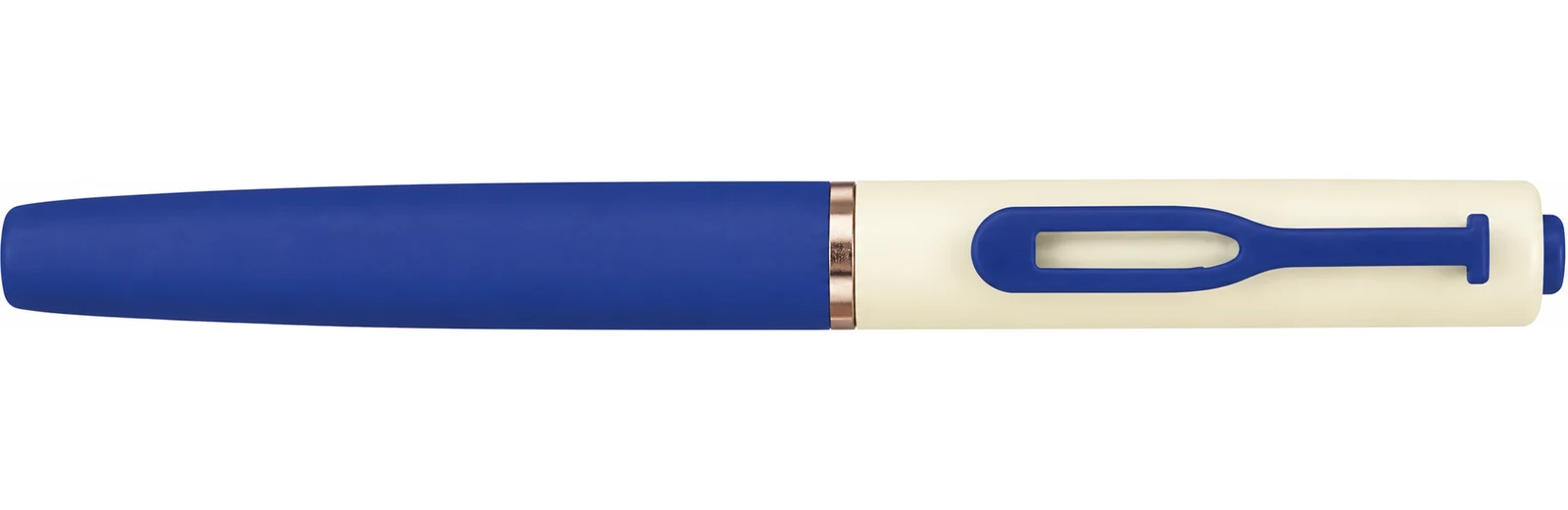 Blue oval-clip pen — image 1 of 1